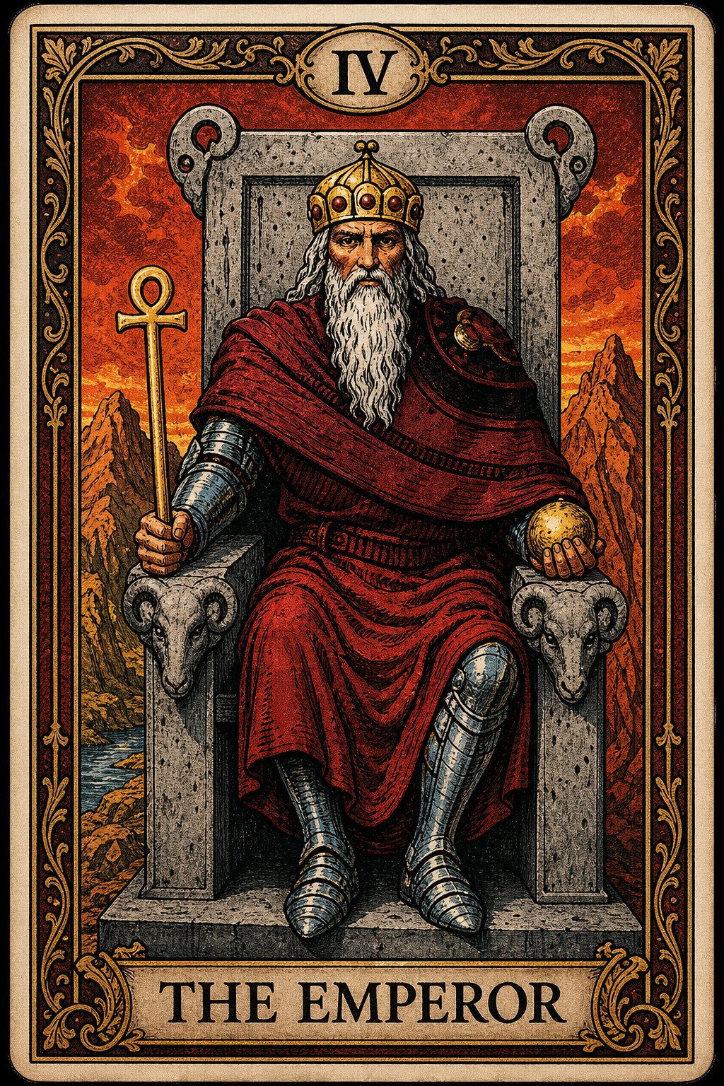 The Emperor tarot card — unlocked at 25 referrals